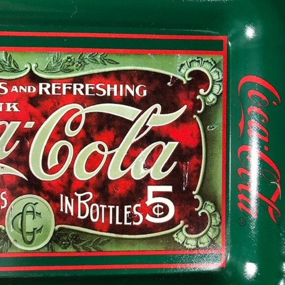 NWOT Set of 2 Vintage Coca-Cola Small Tin Trays - Picture 4 of 10